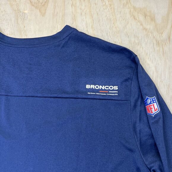 NEW 3XL Denver Broncos Nike 2022 Sideline Coach Chevron Lock Up Shirt - Picture 9 of 11